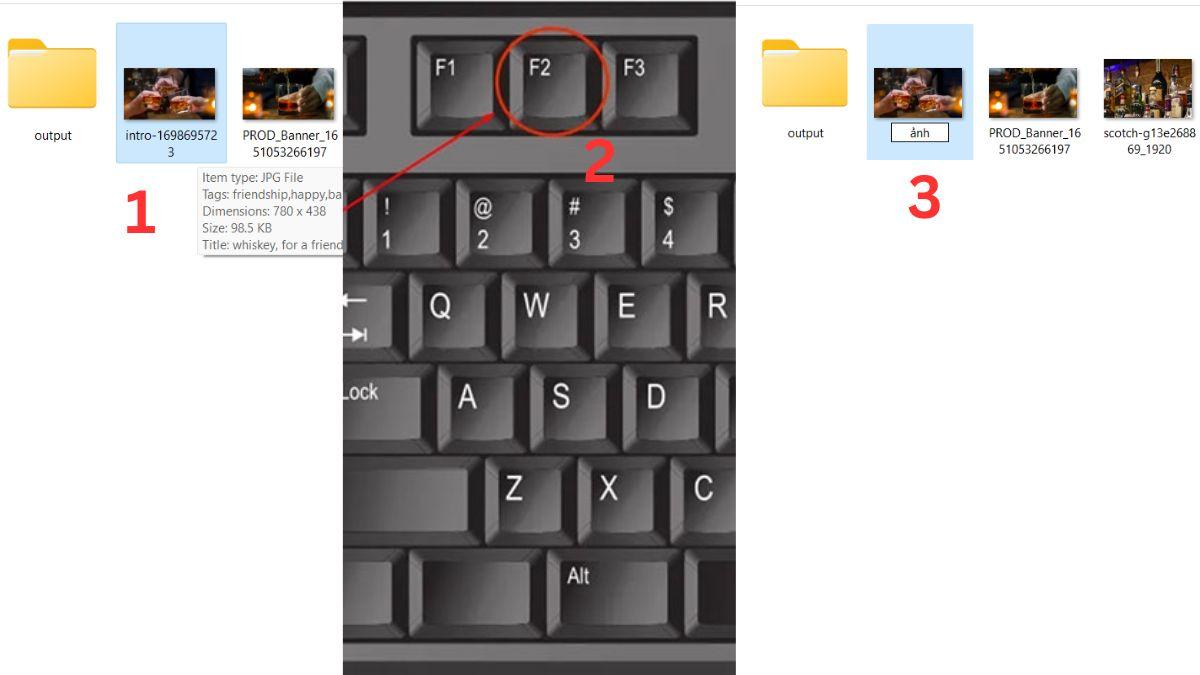 Hướng dẫn sử dụng phím tắt đổi tên File nhanh chóng bước 1 (Hình minh họa)