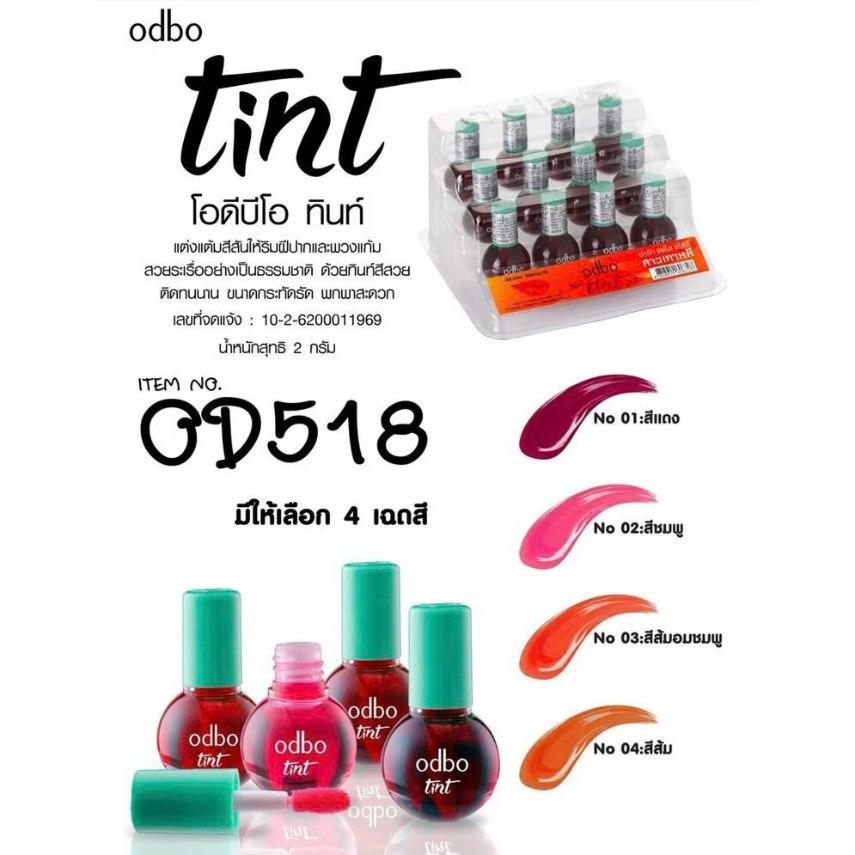 Son xí muội siêu lì Odbo Tint OD518 Thái Lan