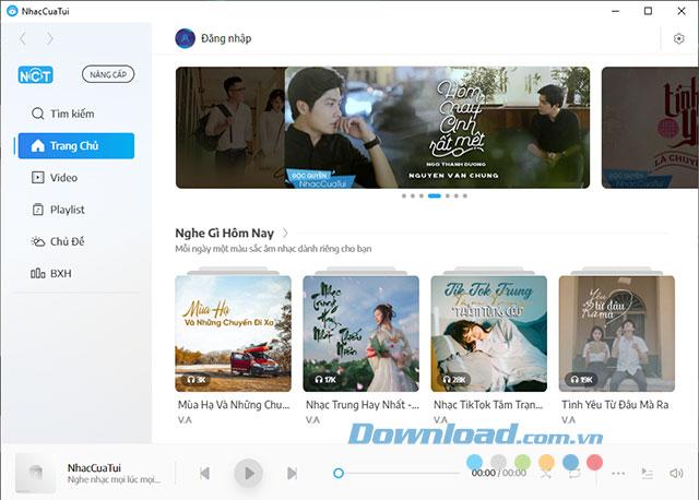 NhacCuaTui    6.0.4 Phần mềm nghe nhạc online miễn phí NCT