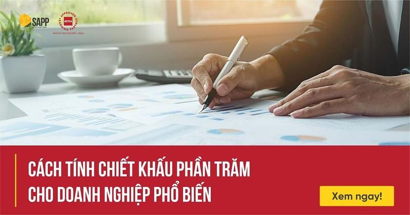 Cách tính Chiết khấu phần trăm PHỔ BIẾN cho doanh nghiệp