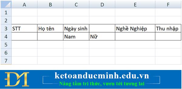 Hướng dẫn cách gộp ô trong Excel vô cùng đơn giản
