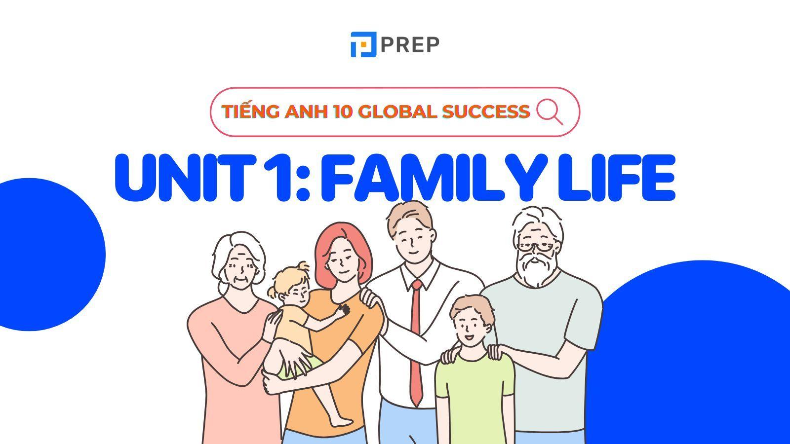 Hướng dẫn học Tiếng Anh 10 Unit 1 Family Life Global Success