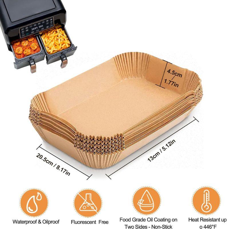 Bán buôn Tấm lót nồi chiên không dầu dùng một lần hình chữ nhật cho nồi chiên không dầu Ninja Dual - Holidaypac