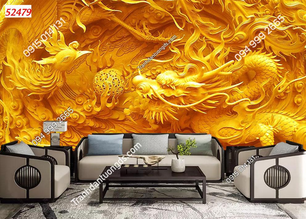 TOP 87+ Tranh dán tường họa tiết rồng bay 3D 5D 8D đẹp