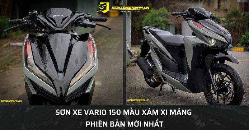 Sơn Xe Vario 150 Màu Xám Xi Măng Phiên Bản Mới Nhất