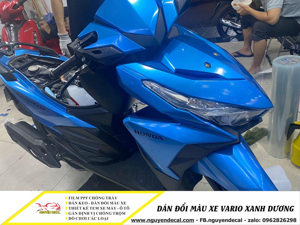 Dán đổi màu xe vario xanh dương