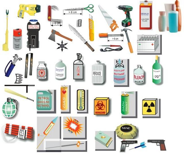 Quy Định Về Vật Dụng Được và Không Được Mang Lên Máy Bay