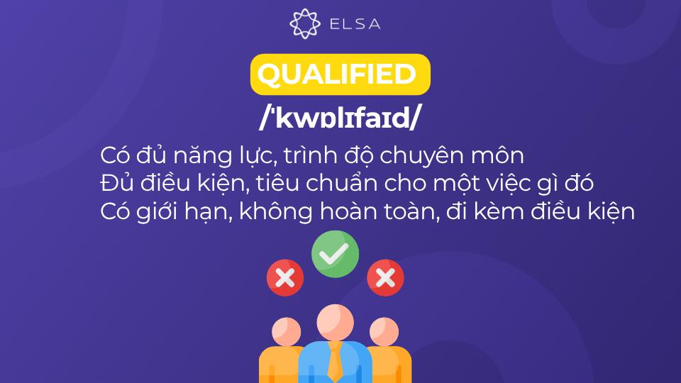 Định nghĩa qualified là gì trong tiếng Anh