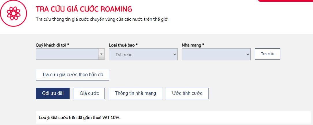 Chuyển vùng quốc tế sang Trung Quốc Viettel, Vinaphone, MobiFone