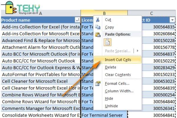 Khám phá ngay 3 cách đổi cột trong Excel đơn giản