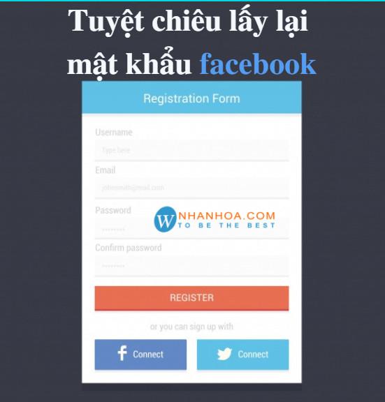 Lấy lại mật khẩu facebook khi mất số điện thoại và email
