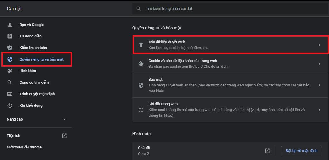Cách xóa lịch sử tìm kiếm trên Google