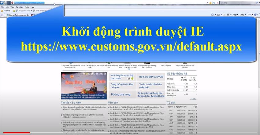 Hướng dẫn đăng ký tài khoản Hải quan (Vnaccs)