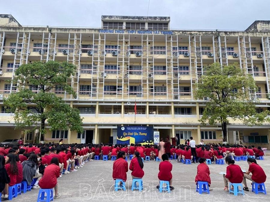 Ghi nhận hoạt động trải nghiệm, hướng nghiệp tại trường THCS và THPT Nguyễn Tất Thành