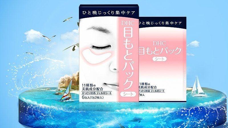 Mặt Nạ Miếng DHC Dưỡng Ẩm Vùng Mắt Hỗ Trợ Giảm Thâm, Bọng Mắt Pack Sheet Eyes - 1 Gói 1 Cặp