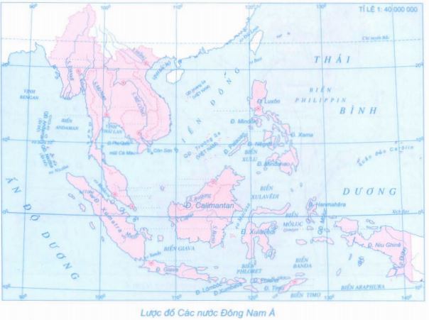 Giải Tập bản đồ Địa lí 8 Bài 17: Hiệp hội các nước Đông Nam Á (ASEAN)
