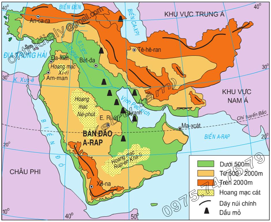 ÔN THI ĐỊA LÝ – GEOGRAPHY (0847.736168)