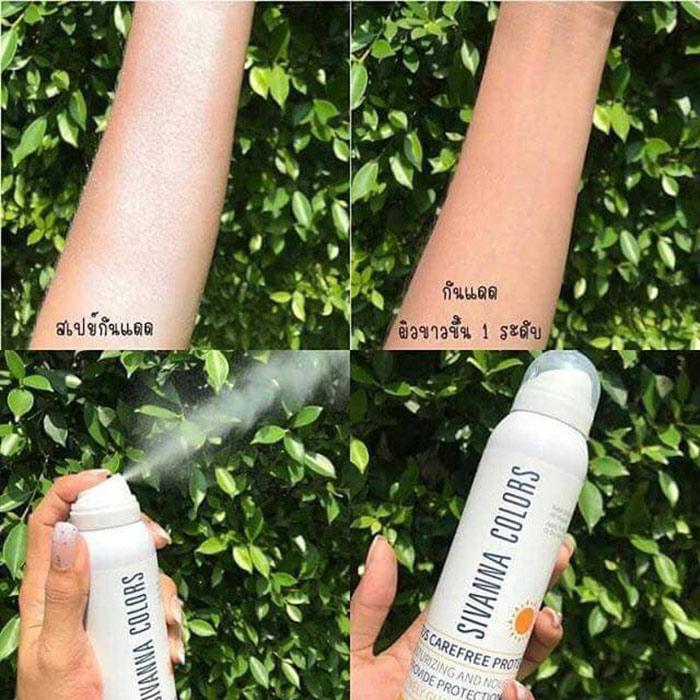 Xịt Chống Nắng Sivanna Colors Cactus Carefree Protection Spray
